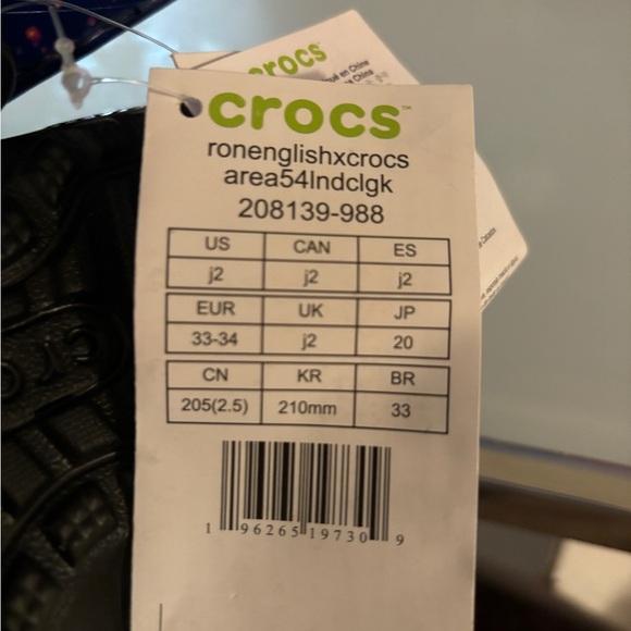 Crocs x Ron English WHIN Lined Clogs - AREA 54 Aliens Universe Little Kids Size - Picture 9 of 14